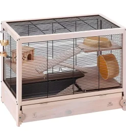 Gabbie Per Roditori-Ferplast Gabbia per roditori "hamsterville" nera, 60x34x49 cm -