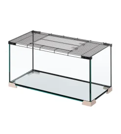Gabbie Per Roditori-Ferplast Gabbia per topi e ratti in vetro " jerry 80", 81,7x36,9x43,1 cm -