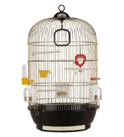 Clearance Gabbia per uccelli "diva" ottonata, 40x65 cm  - Gabbie Per Uccelli