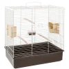 Gabbie Per Uccelli-Ferplast Gabbia zincata "sonia" grigia per calopsiti e parrocchetti - 61,5 x 40 x h 65 cm -