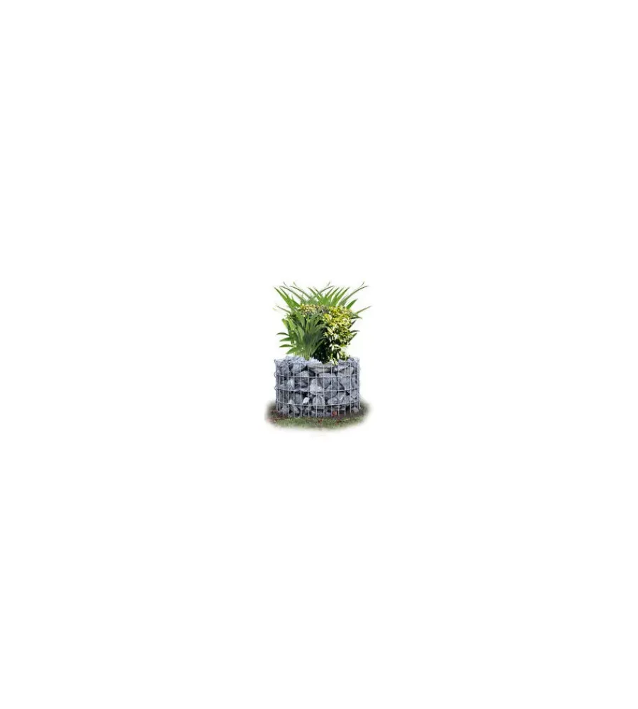 Reti, Recizioni E Cancelli Per Giardino- Gabbione rotondo con 20 ganci - 40x60x60.