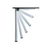 Ferramenta Per Mobili E Infissi|Gamba "click" alluminio millerighe ø 50 - h.705 mm. alluminio millerighe