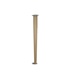 Ferramenta Per Mobili E Infissi|Gamba in legno conica ø 60 - h.750 mm. legno grezzo