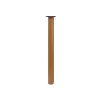 Ferramenta Per Mobili E Infissi- Gamba in legno tonda ø 62 - h.750 mm. naturale