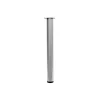 Ferramenta Per Mobili E Infissi- Gamba tavolo tonda ø 80 - h.710 mm. alluminio opaco