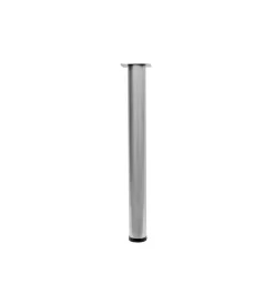 Ferramenta Per Mobili E Infissi- Gamba tavolo tonda ø 80 - h.710 mm. alluminio opaco