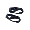 Sistemi Di Fissaggio|Ganci a moschettone in nylon nero ricambio per elastici ø 6 mm. 2 pz.