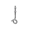 Sistemi Di Fissaggio|Ganci a soffitto in ferro zincato con filetto metrico m10x140 mm. 2 pz.