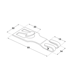 Ferramenta Per Mobili E Infissi- Ganci mobili per tapparelle legno 6 pz.