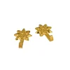 Decorazione Pareti|Ganci per quadri modello "fiore" 23 x 46 mm. finitura ottone lucido 5 pz.