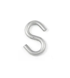 Sistemi Di Fissaggio|Gancio a s ø 4,8 mm. in acciaio zincato - 4 pz.