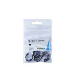 Sistemi Di Fissaggio|Gancio a s ø 5 mm. in acciaio inox a4 - aisi 316 - 3 pz.