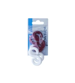 Sistemi Di Fissaggio|Gancio a s ø 8 mm. in plastica bianca e rossa - 4 pz.