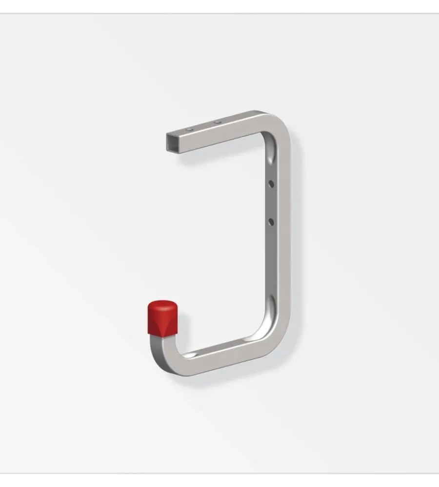 Officina E Garage-Alfer aluminium Gancio acciaio zincato 115mm