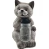 Online Gatto da giardino solare con illuminazione led bianco caldo, 21x19x32 cm Illuminazione Per Esterno
