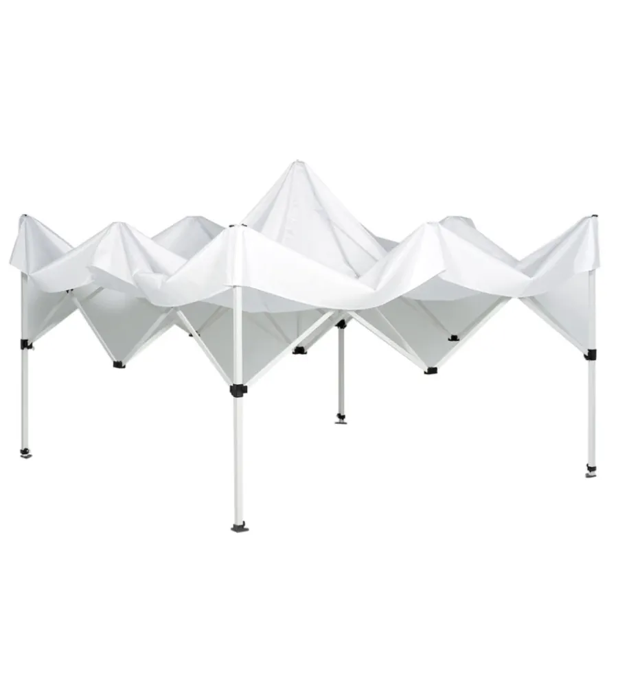 Brunner Campeggio|Gazebo da campeggio "zebo enjoy 2.0" in acciaio e poliestere bianco 3x6 m