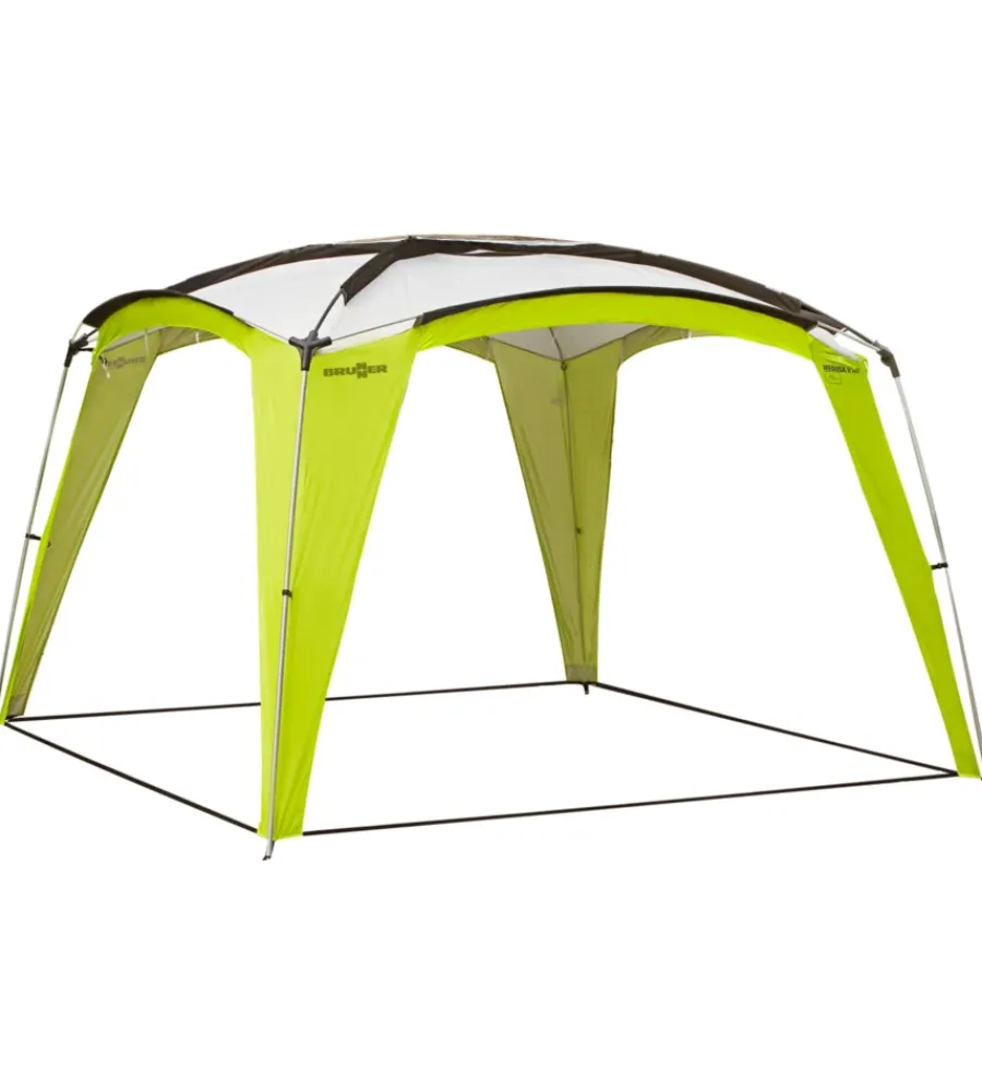 Clearance Gazebo da campeggio "medusa ii" in acciaio e fiberglass verde 3x3 m Campeggio