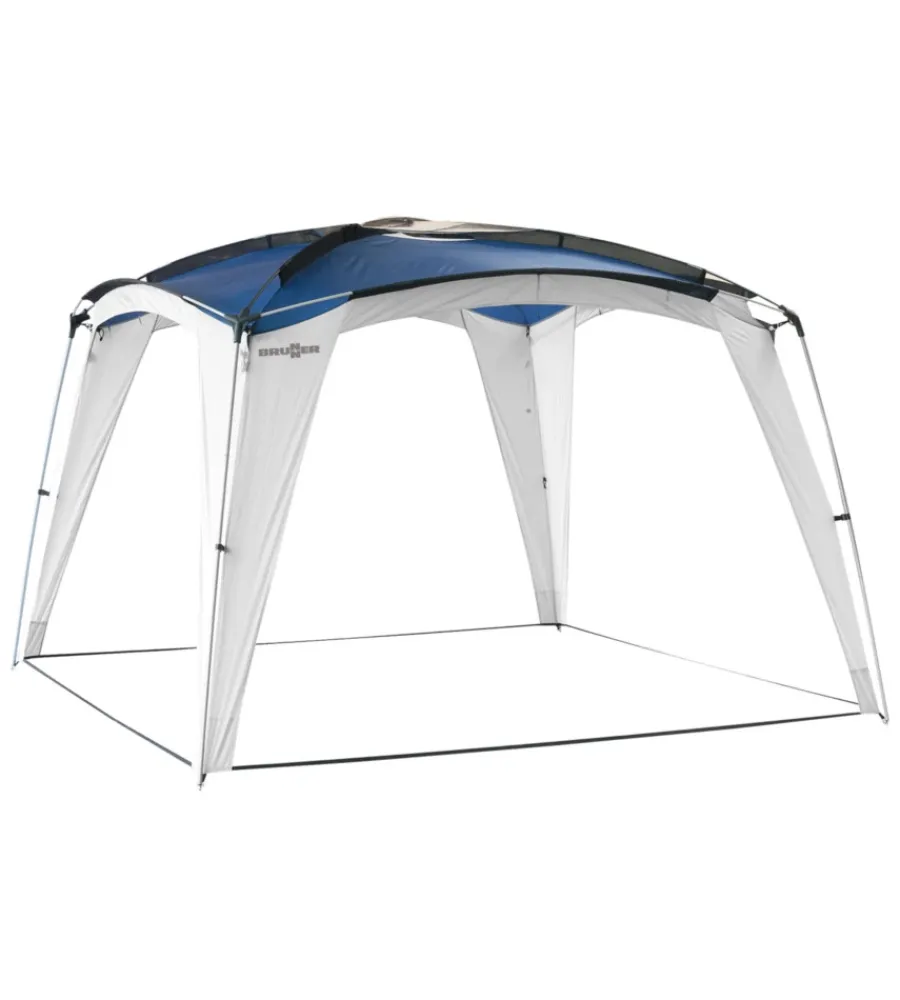 Brunner Campeggio|Gazebo da campeggio "medusa ii" in acciaio e fiberglass blu 3x3 m