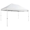 Campeggio-Brunner Gazebo da campeggio "zebo enjoy pro" in alluminio e poliestere bianco 3x4,5 m