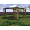 Coperture Per Esterno E Accessori|Gazebo da esterno "capri" con grigliati in legno, 300x360 cm