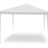 Coperture Per Esterno E Accessori- Gazebo da esterno essenza "facile" in acciaio colore bianco 3x4 metri