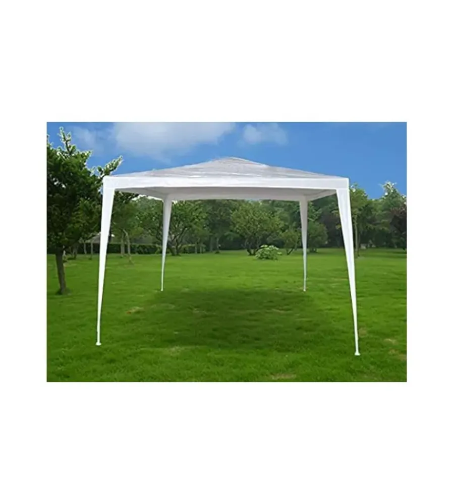 Coperture Per Esterno E Accessori- Gazebo da esterno essenza "facile" in acciaio colore bianco 3x4 metri