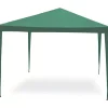 Coperture Per Esterno E Accessori- Gazebo da esterno essenza "facile" in acciaio colore verde 3x2 metri