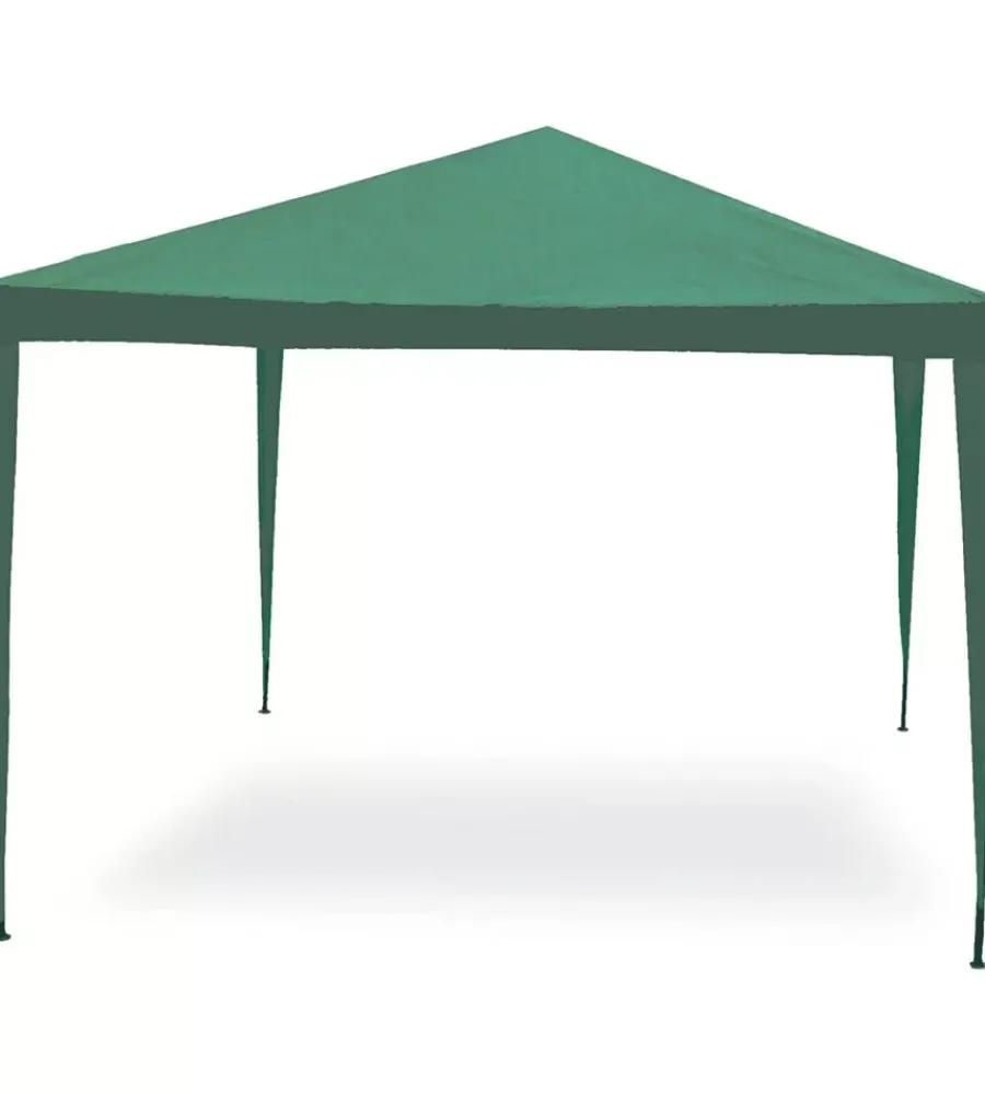Coperture Per Esterno E Accessori- Gazebo da esterno essenza "facile" in acciaio colore verde 3x2 metri