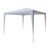 EuroGarden Coperture Per Esterno E Accessori|Gazebo da esterno in acciaio bianco 3x3 m