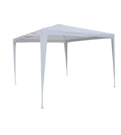 EuroGarden Coperture Per Esterno E Accessori|Gazebo da esterno in acciaio bianco 3x3 m