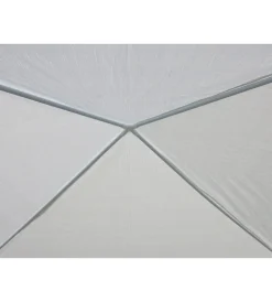 EuroGarden Coperture Per Esterno E Accessori|Gazebo da esterno in acciaio bianco 3x3 m