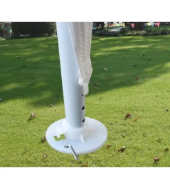 EuroGarden Coperture Per Esterno E Accessori|Gazebo da esterno in acciaio bianco 3x3 m