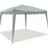 Coperture Per Esterno E Accessori- Gazebo da esterno pieghevole e impermeabile in alluminio color bianco, 3x3x2,60 metri