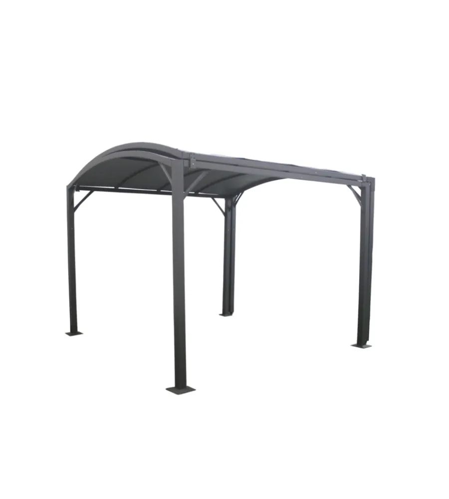 Coperture Per Esterno E Accessori|Gazebo estensibile riviera "carport deluxe" antracite 300x300/565x243 cm