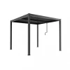 Clearance Gazebo pergola bioclimatica da esterno elica garden grigio scuro in alluminio - 3x3x2,5 m Coperture Per Esterno E Accessori