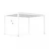 Coperture Per Esterno E Accessori- Gazebo pergola bioclimatica da esterno elica garden bianca in alluminio - 3x4 m