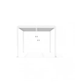 Coperture Per Esterno E Accessori- Gazebo pergola bioclimatica da esterno elica garden bianca in alluminio - 3x4 m