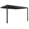 Coperture Per Esterno E Accessori|Gazebo pergola bioclimatica da esterno addossata elica garden antracite in alluminio - 3x4 m