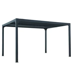 Coperture Per Esterno E Accessori-Habrita Gazebo pergola bioclimatica autoportante da esterno in alluminio 3,6x3 m