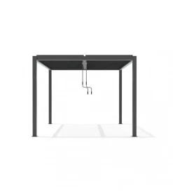 Coperture Per Esterno E Accessori|Gazebo pergola bioclimatica da esterno elica garden antracite in alluminio - 3x4 m