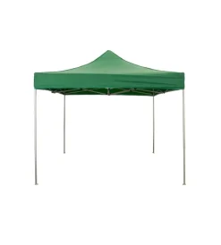 Coperture Per Esterno E Accessori- Gazebo richiudibile pieghevole riviera in tessuto impermeabile e anti uv verde 3x3 m