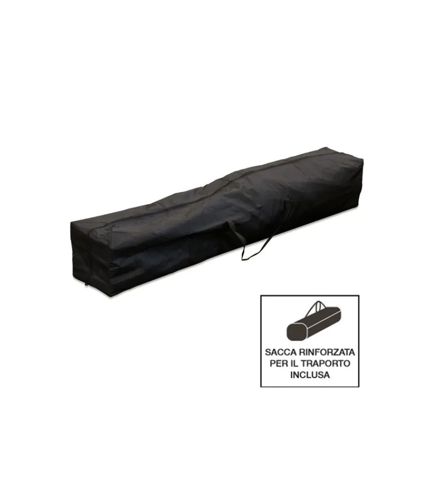 Coperture Per Esterno E Accessori- Gazebo richiudibile pieghevole riviera in tessuto impermeabile e anti uv verde 3x3 m