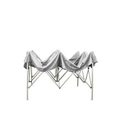 Coperture Per Esterno E Accessori- Gazebo richiudibile pieghevole riviera in tessuto impermeabile e anti uv bianco 2x2 m