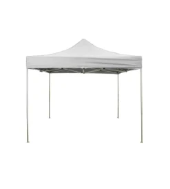 Coperture Per Esterno E Accessori- Gazebo richiudibile pieghevole riviera in tessuto impermeabile e anti uv bianco 3x4,5 m
