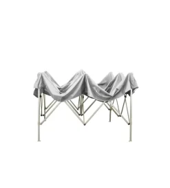 Coperture Per Esterno E Accessori- Gazebo richiudibile pieghevole riviera in tessuto impermeabile e anti uv bianco 3x4,5 m