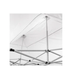 Coperture Per Esterno E Accessori- Gazebo richiudibile pieghevole riviera in tessuto impermeabile e anti uv bianco 3x4,5 m