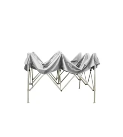 Outlet Gazebo richiudibile pieghevole riviera in tessuto impermeabile e anti uv bianco 3x3 m Coperture Per Esterno E Accessori