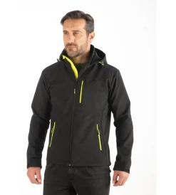 Online Giacca da lavoro soft shell "502" colore nero con cappuccio, tg xxl Giacche E Gilet|Giacche E Gilet