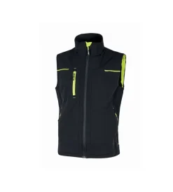 U-Power Giacche E Gilet|Giacche E Gilet|Gilet da lavoro saturn black carbon - taglia xl
