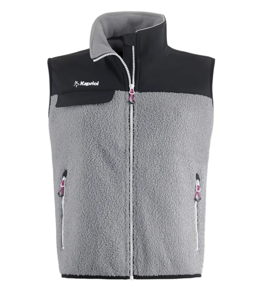 Giacche E Gilet|Giacche E Gilet-Kapriol Gilet da lavoro wool donna grigio chiaro, tg l -